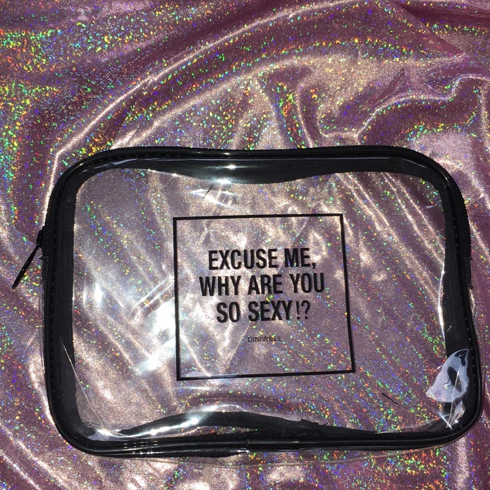 Clear “Excuse me why are you so sexy!?” Bag